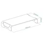 Tooq Soporte Elevador para Monitor o Portátil hasta 13", Peso Máximo 20 kg, Aluminio
